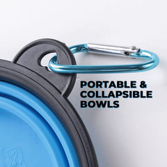 The Furr Company Foldable feeder for dogs and cats- Blue