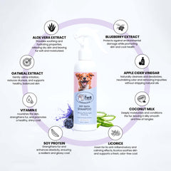 Dry Bath Shampoo for dogs and cats with the goodness of Berries, Coconut Milk and Vitamin E- 200 Ml