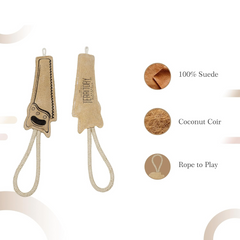 The Furr Company Chainsaw premium leather toy with orgnainc cocunt fibre filling