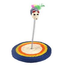 The Furr Company bouncy mouse and scratch pad - multicolor