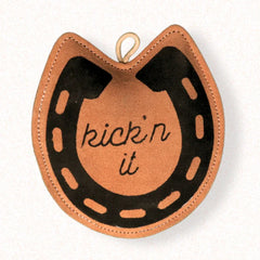 The Furr Company Horse Shoe premium leather toy with coconut fibre filling