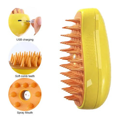 3 in 1 Steamy Cat Brush - Multifunctional Self-Cleaning Cat & Dog Steam Brush