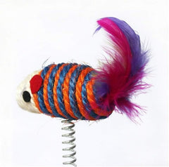 The Furr Company bouncy mouse and scratch pad - multicolor
