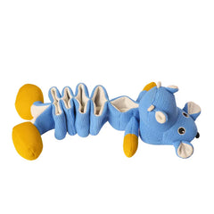 The Furr Company Hippo Plush toy with crinkle and food puzzle