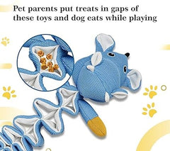 The Furr Company Hippo Plush toy with crinkle and food puzzle