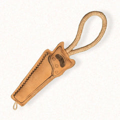 The Furr Company Chainsaw premium leather toy with orgnainc cocunt fibre filling