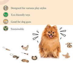 The Furr Company Horse Shoe premium leather toy with coconut fibre filling