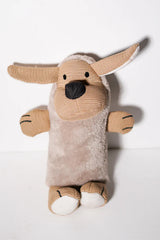 The Furr Company Knitted Bunny Rattle Plush Toy