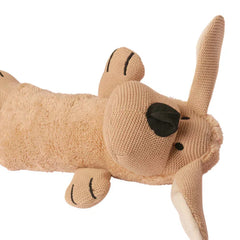 The Furr Company Knitted Bunny Rattle Plush Toy