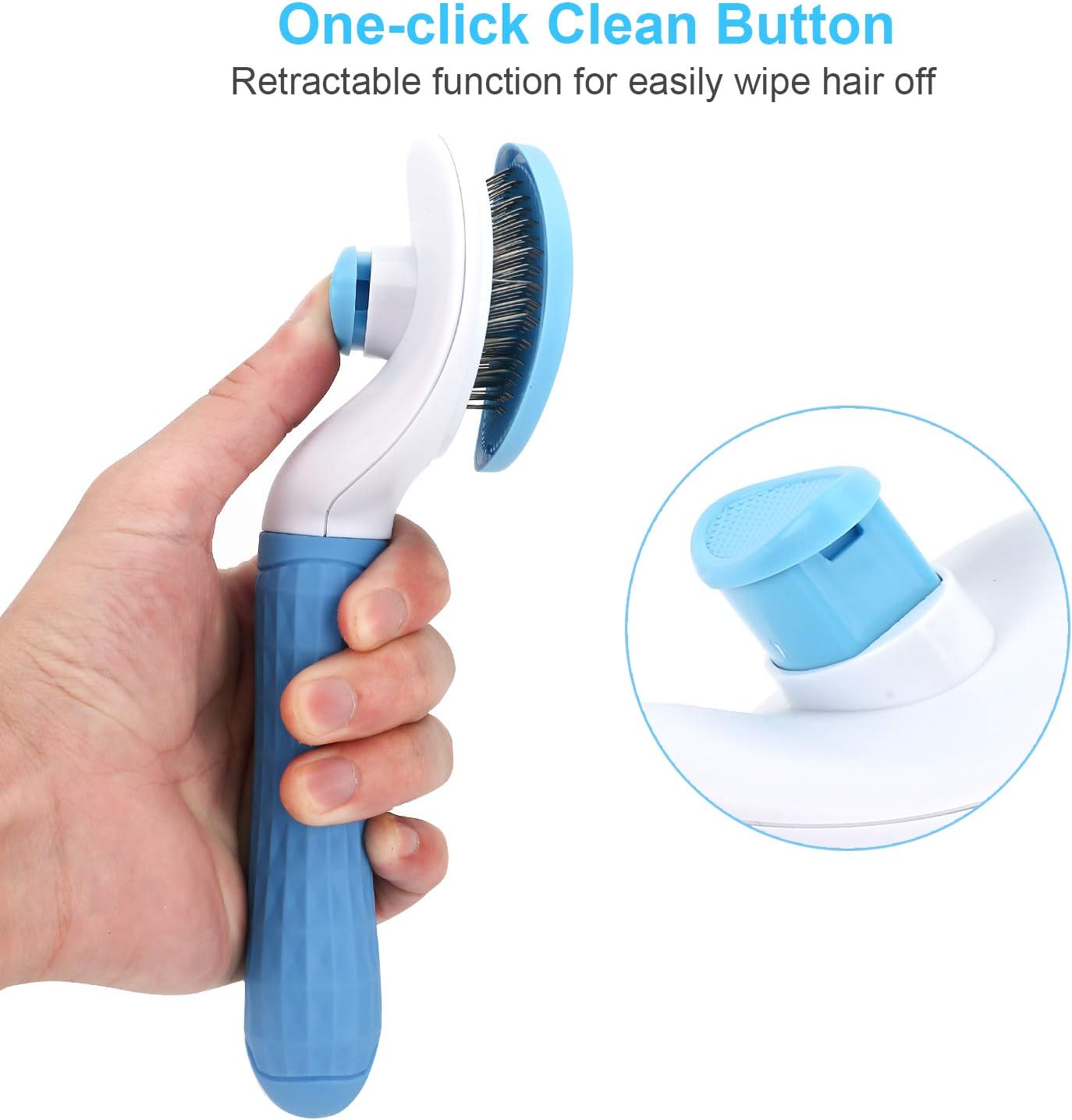 Slicker Brush for Dogs and Cats - Control Shedding and help fur growth