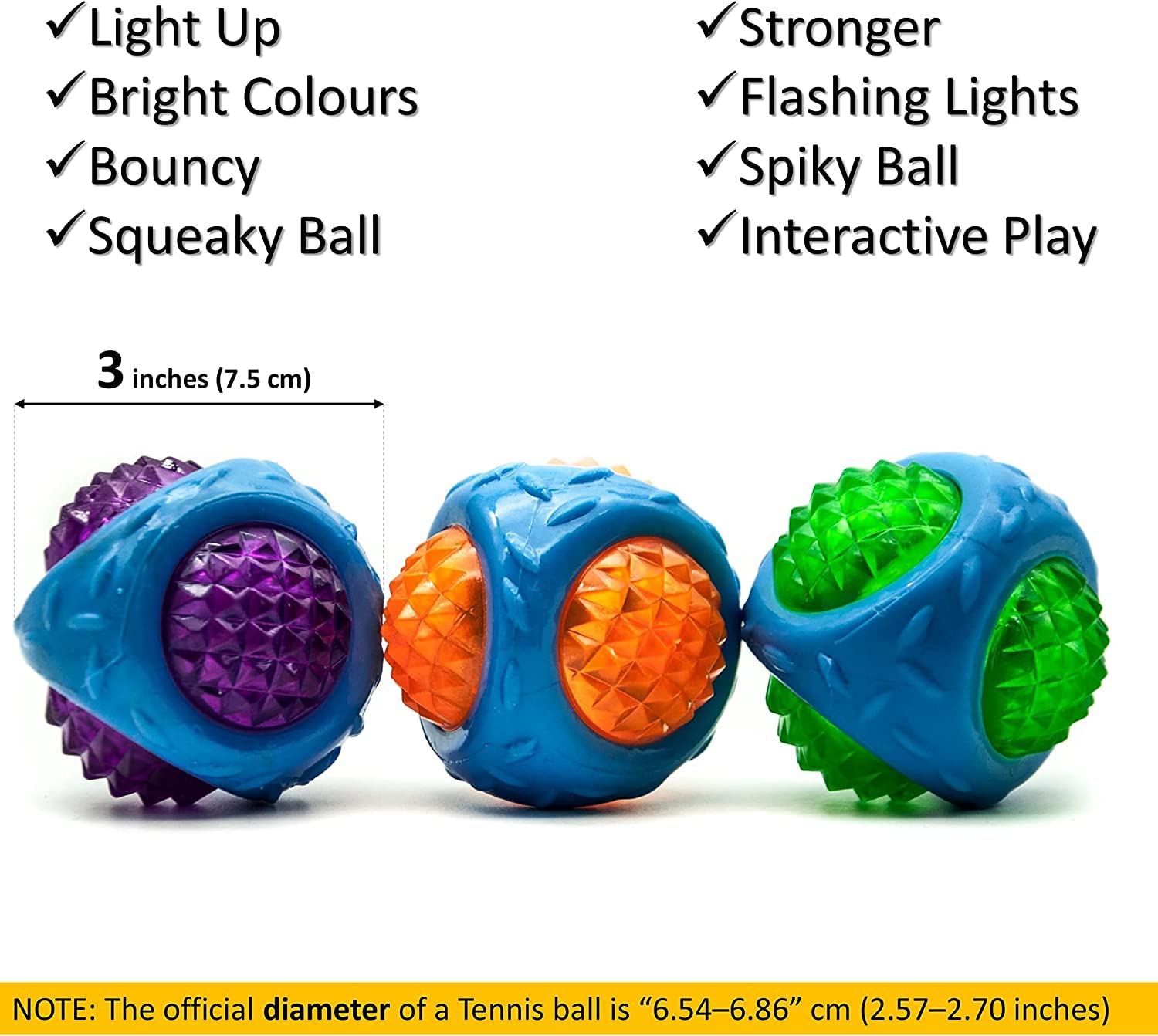 The Furr company GlowFetch Dog Throw Ball