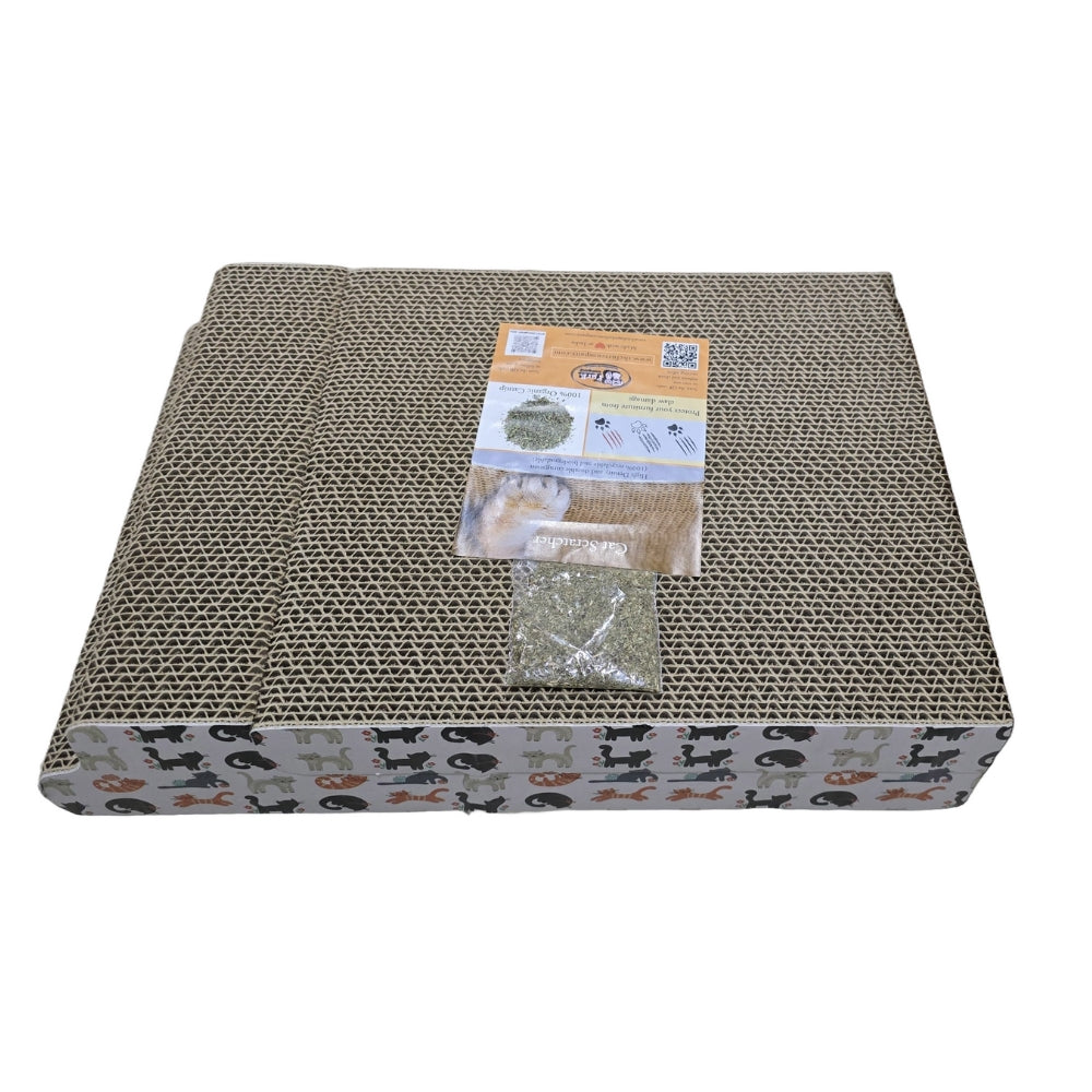 The Furr Company Fold & Purr Scratcher with Catnip