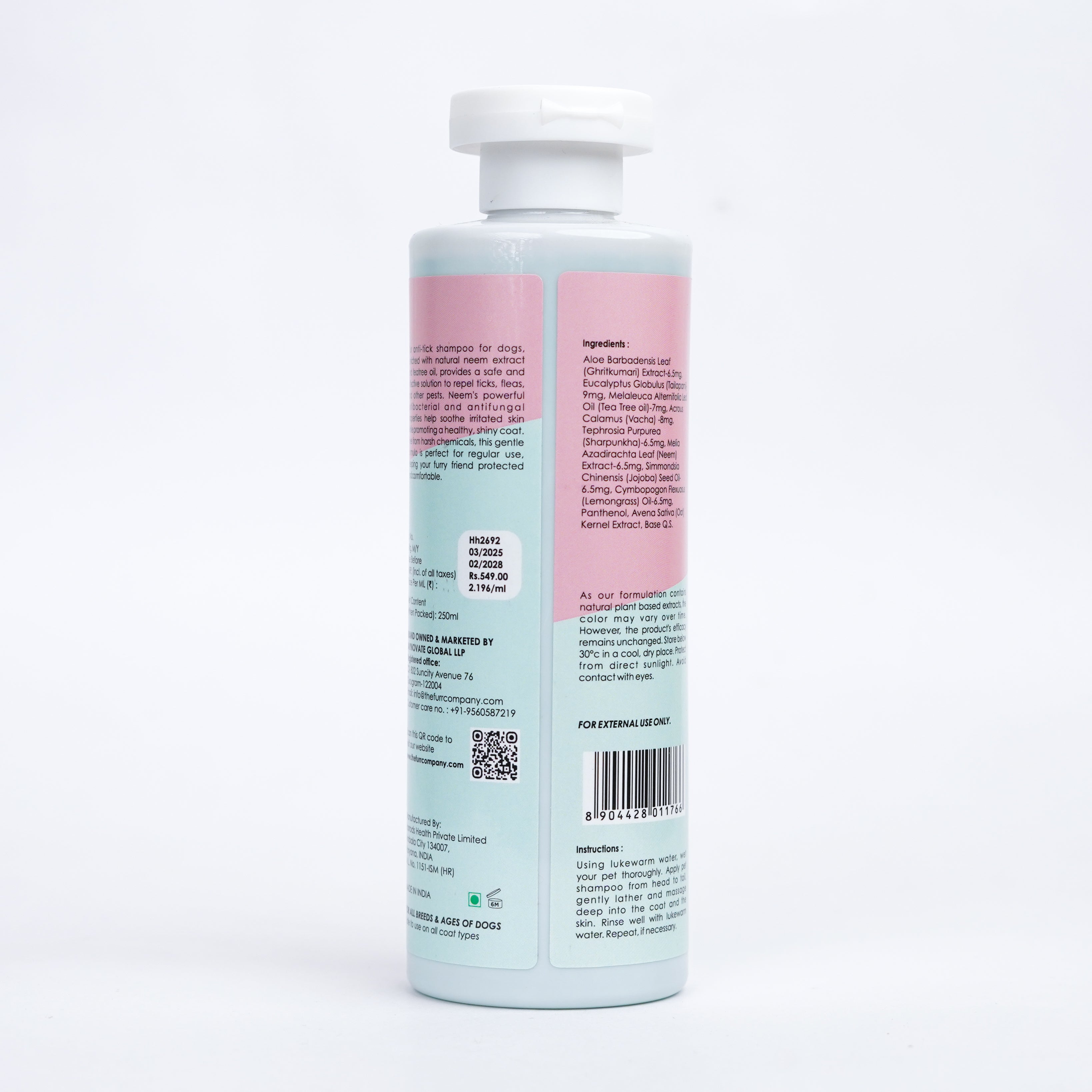 Anti Tick and Flea shampoo | Sulfate and Paraben Free