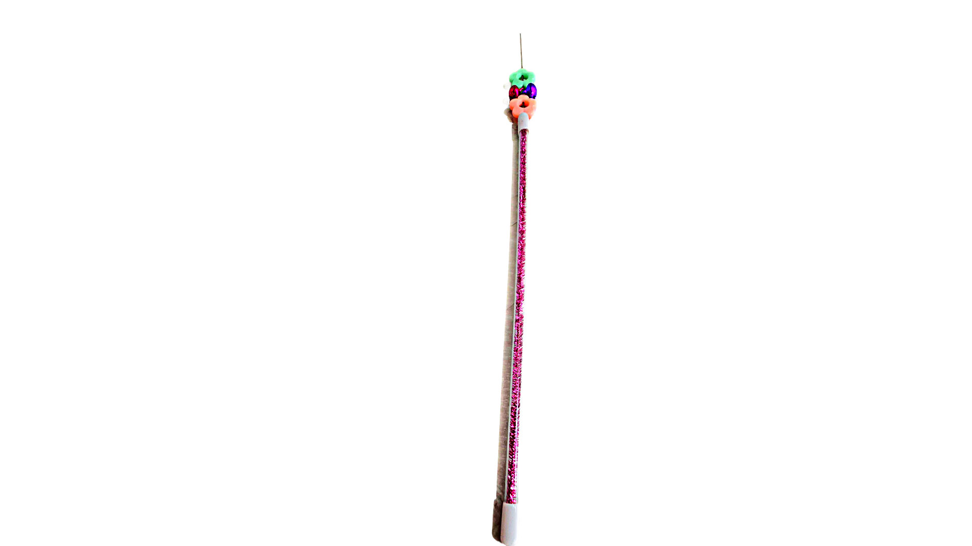 The Furr Company Colorful Cat Wand Toy with Interactive Flowers and Bells