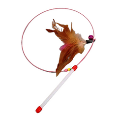 The Furr Company Teasing Stick with Natural Feather