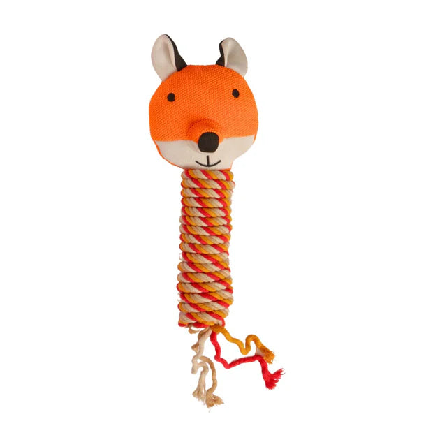 The Furr Company Knitted Rope Fox Plush Toy