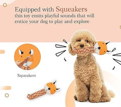 The Furr Company Knitted Rope Fox Plush Toy