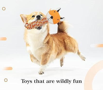 The Furr Company Knitted Rope Fox Plush Toy