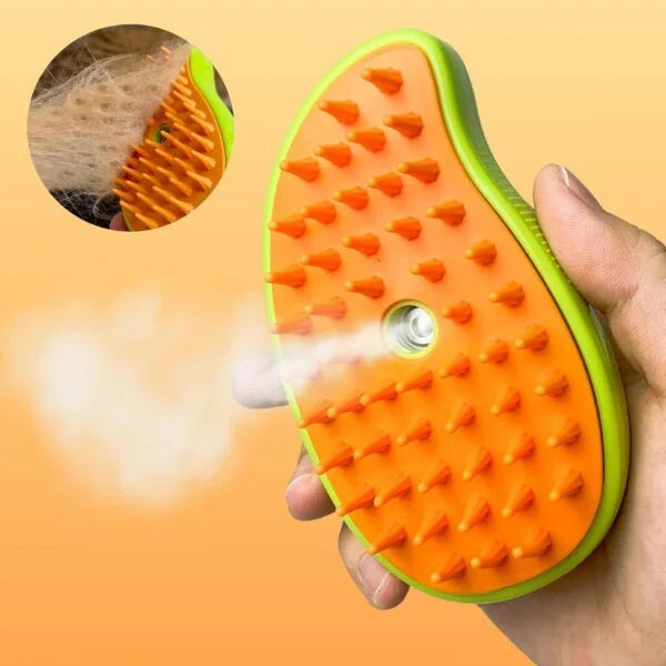 3 in 1 Steamy Cat Brush - Multifunctional Self-Cleaning Cat & Dog Steam Brush