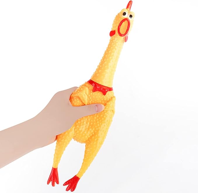 The Furr company Chicken squeaky toy