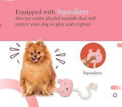 The Furr Company Knitted Kitty Rattle Plush Toy