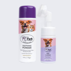 Paw Cleaner & Powder combo for Feet and Skin care | Natural | Sulfate & Paraben Free | 110 & 120 ML