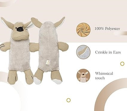 The Furr Company Knitted Bunny Rattle Plush Toy